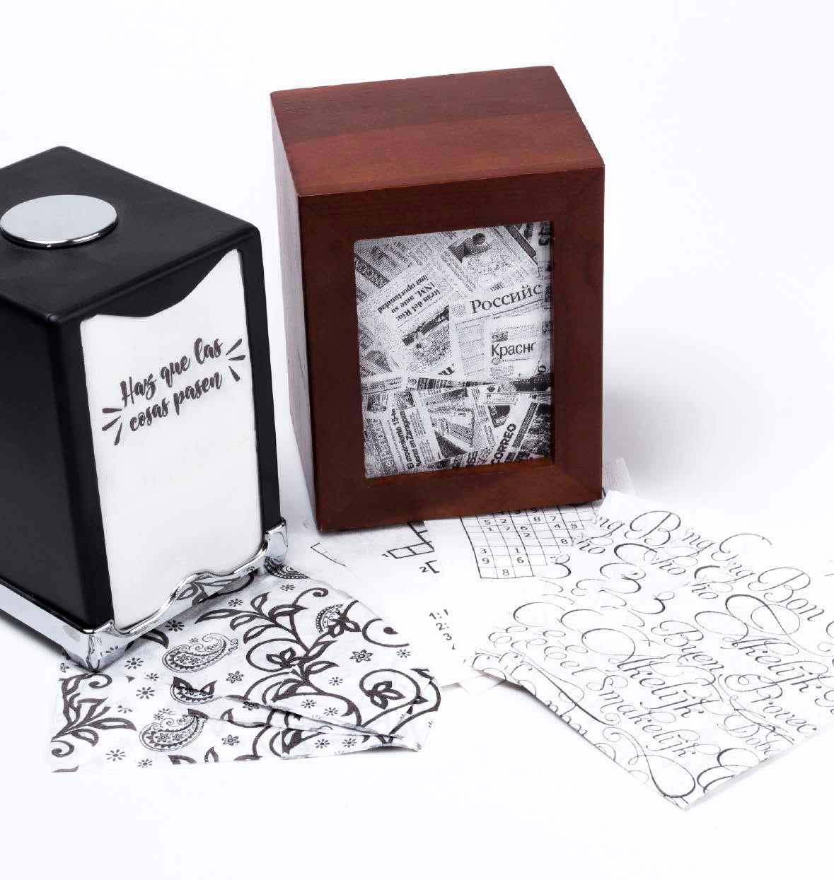 Caja 6000 Servilletas Miniservis 17x17 Sulfito Decorada