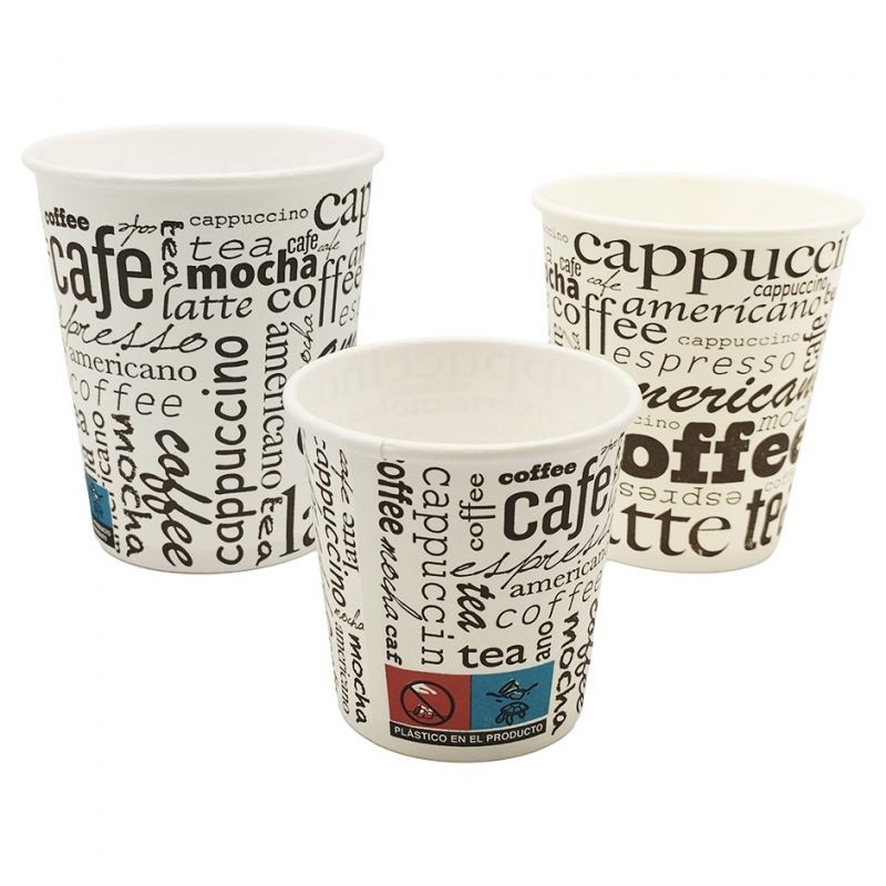 Caja 1000 Vasos de Papel Revestido